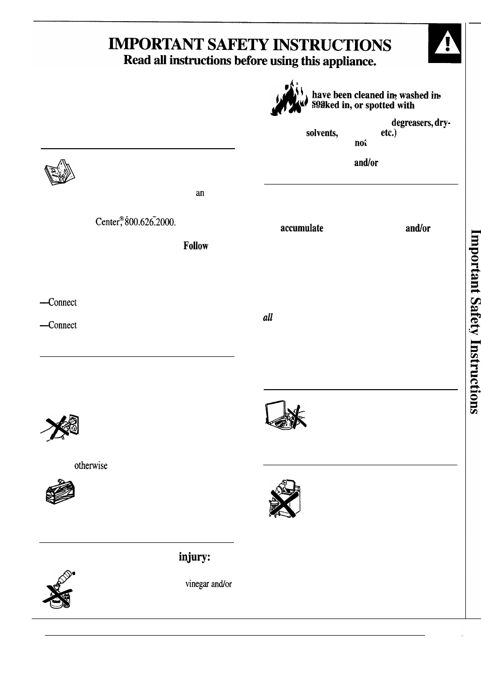 Instructions | GE WA5800R User Manual | Page 3 / 28
