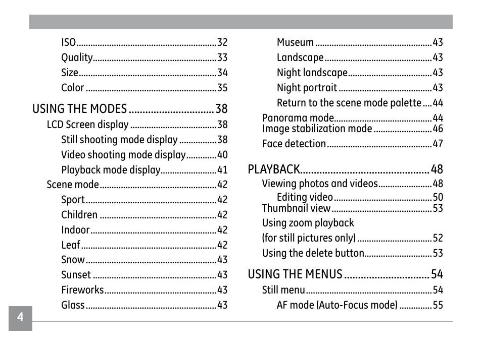 GE E1030 User Manual | Page 8 / 110