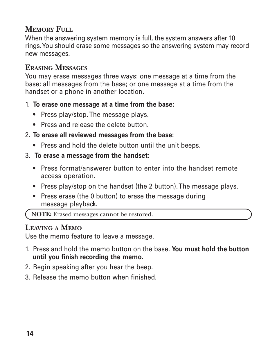 GE 25898A User Manual | Page 14 / 76