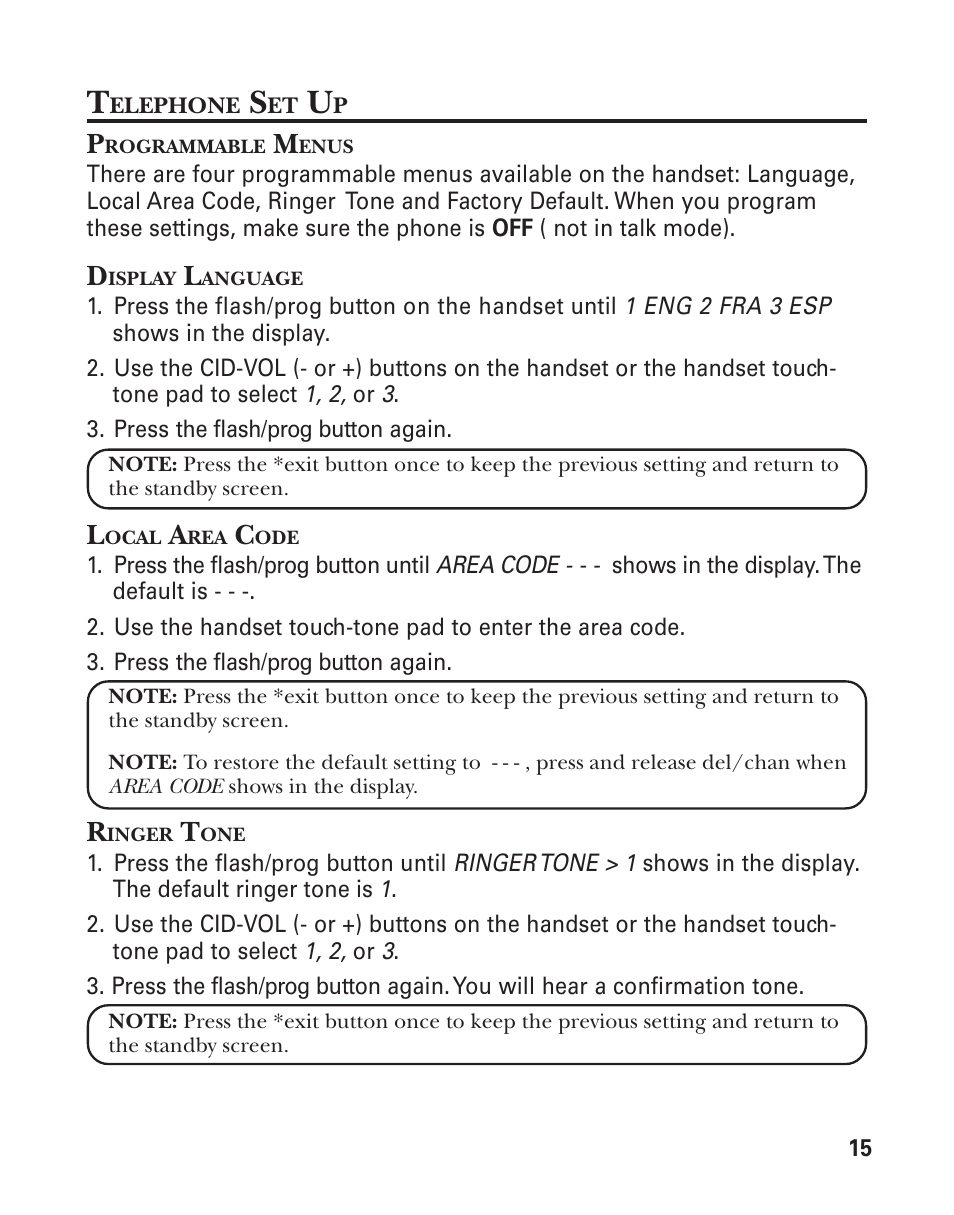GE 25898A User Manual | Page 15 / 76