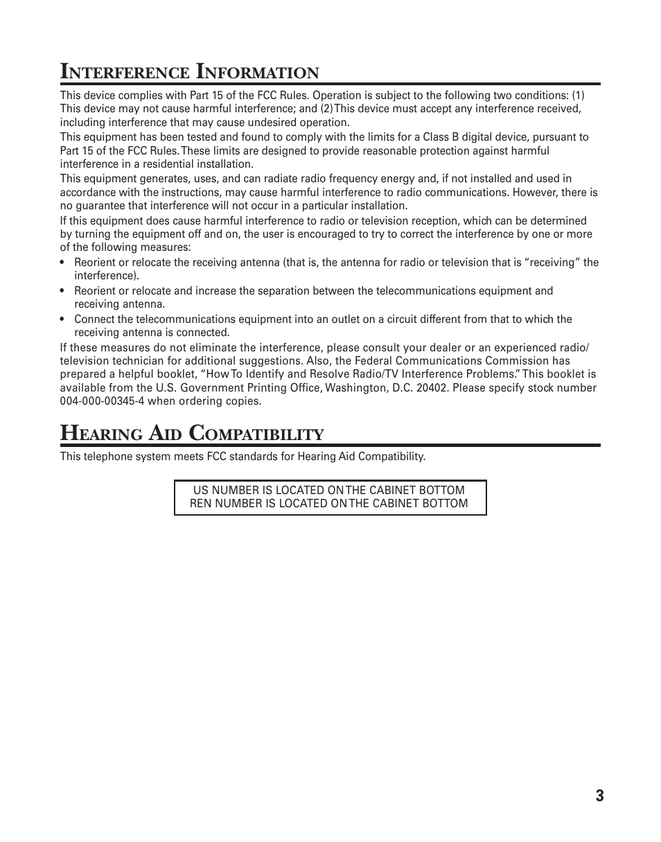 GE 25898A User Manual | Page 3 / 76
