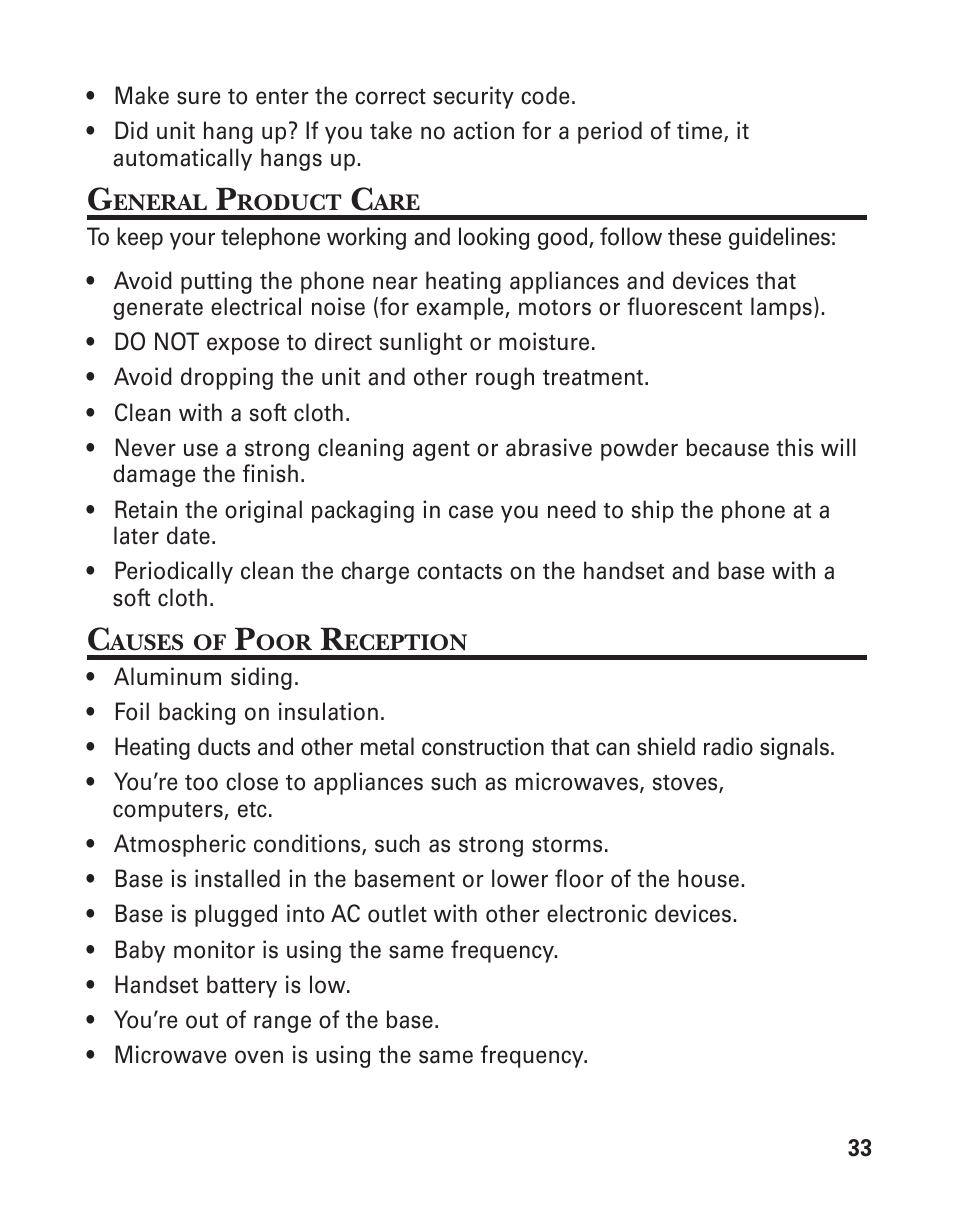 GE 25898A User Manual | Page 33 / 76
