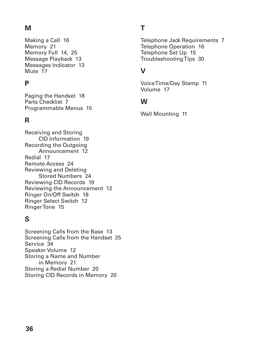 GE 25898A User Manual | Page 36 / 76