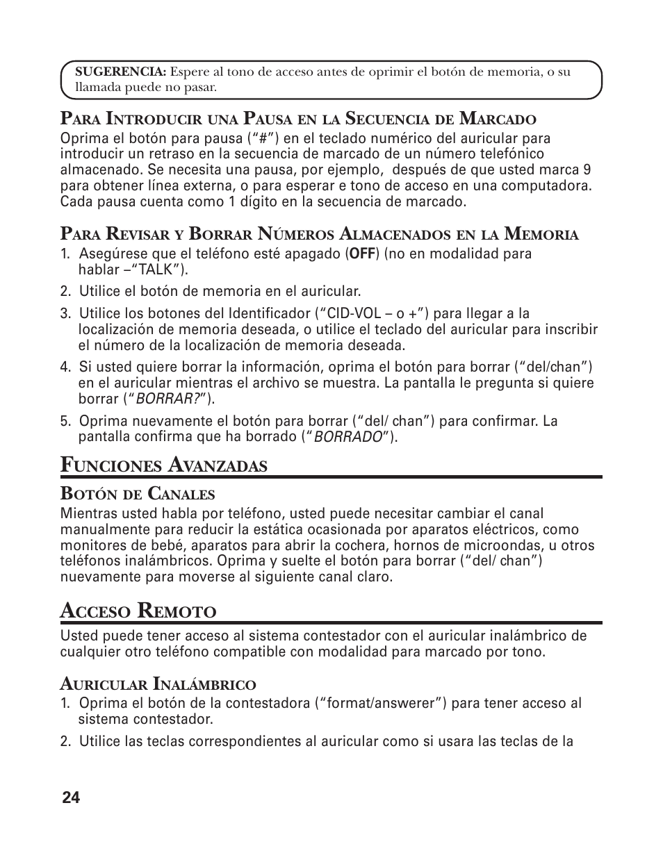 GE 25898A User Manual | Page 62 / 76