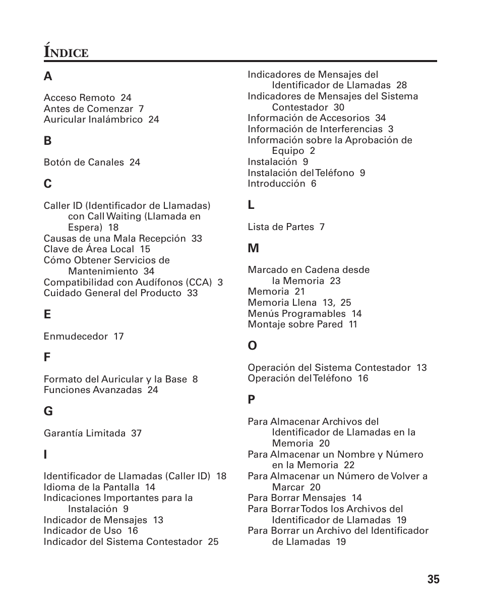 GE 25898A User Manual | Page 73 / 76