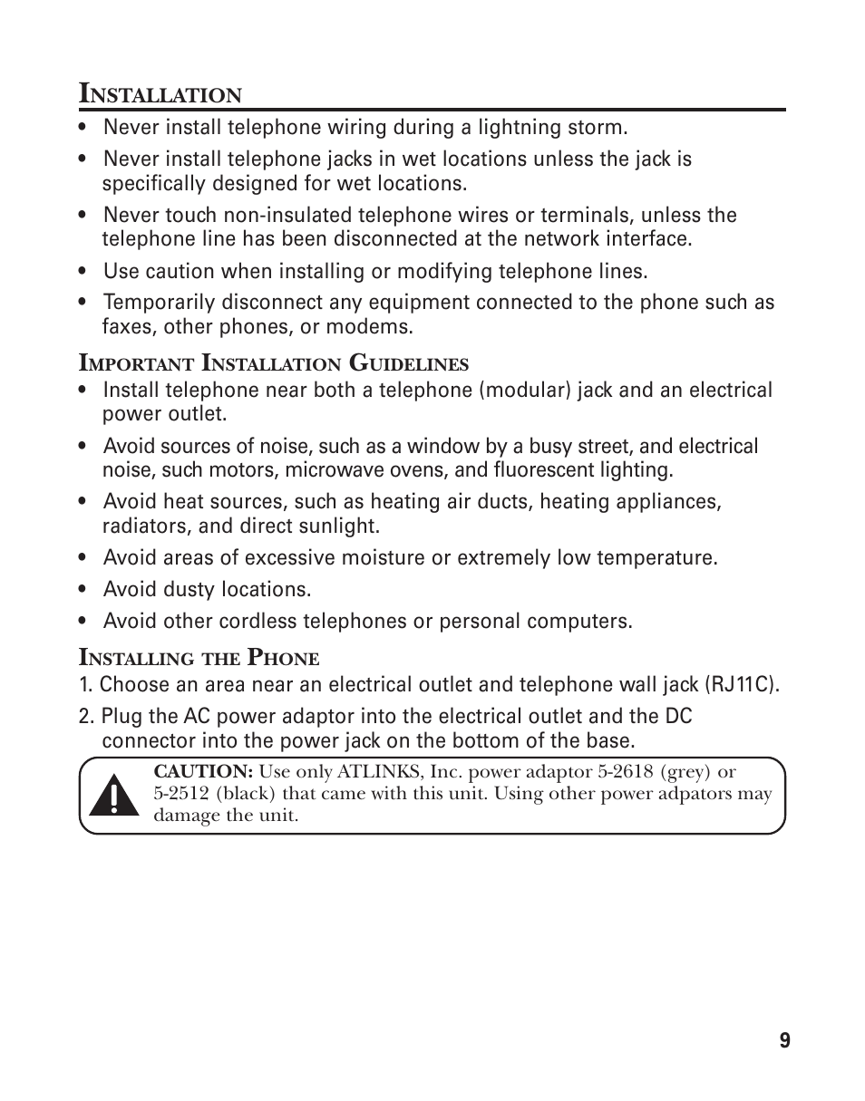 GE 25898A User Manual | Page 9 / 76