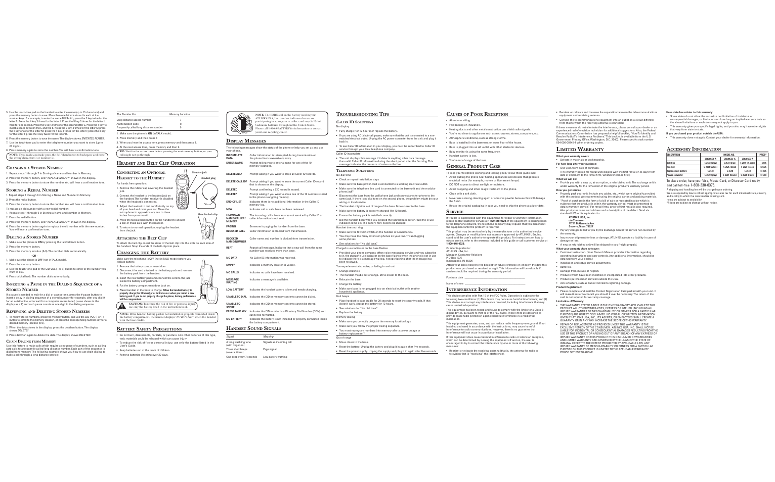 Oper, Wxy z, Pau se | Pqrs, Call back | GE 25838 User Manual | Page 2 / 2