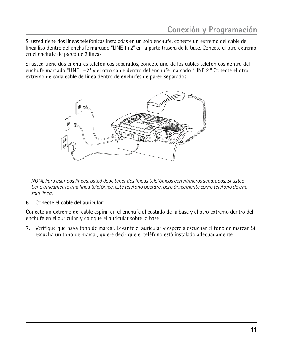 Conexión y programación | GE 25205 User Manual | Page 59 / 96