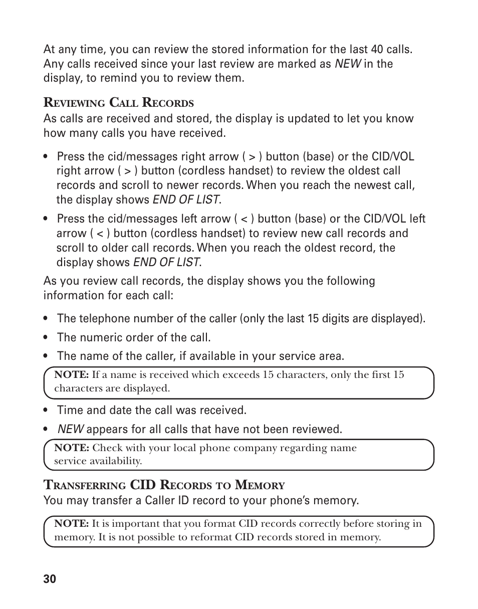 Cid r | GE 27959 User Manual | Page 30 / 100