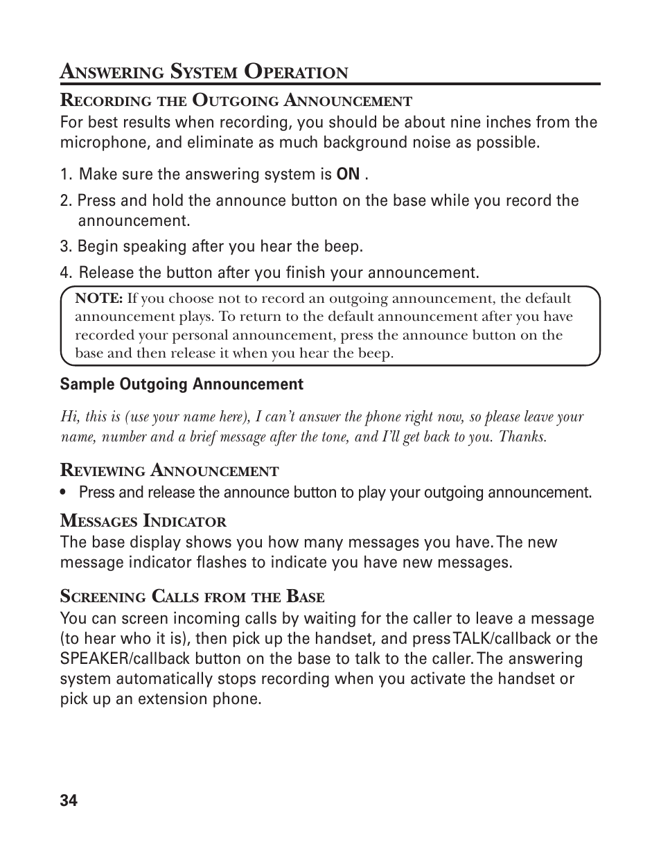GE 27959 User Manual | Page 34 / 100