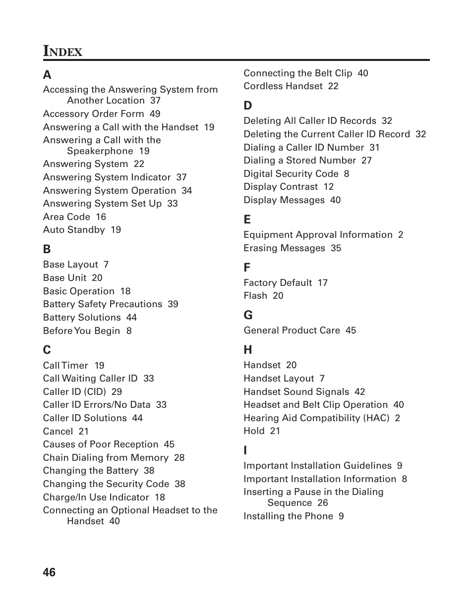 46 a | GE 27959 User Manual | Page 46 / 100