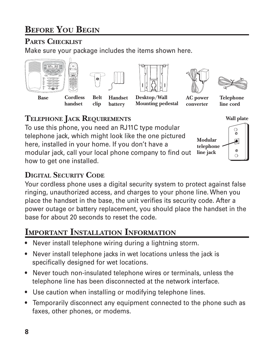 GE 27959 User Manual | Page 8 / 100