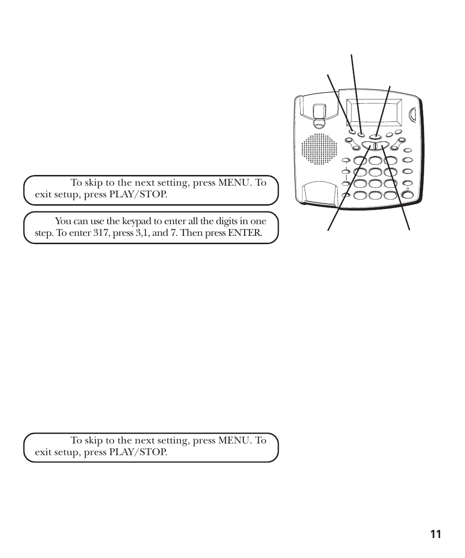 Ocal, Ncoming, Essage | Ength | GE 29893 User Manual | Page 11 / 68