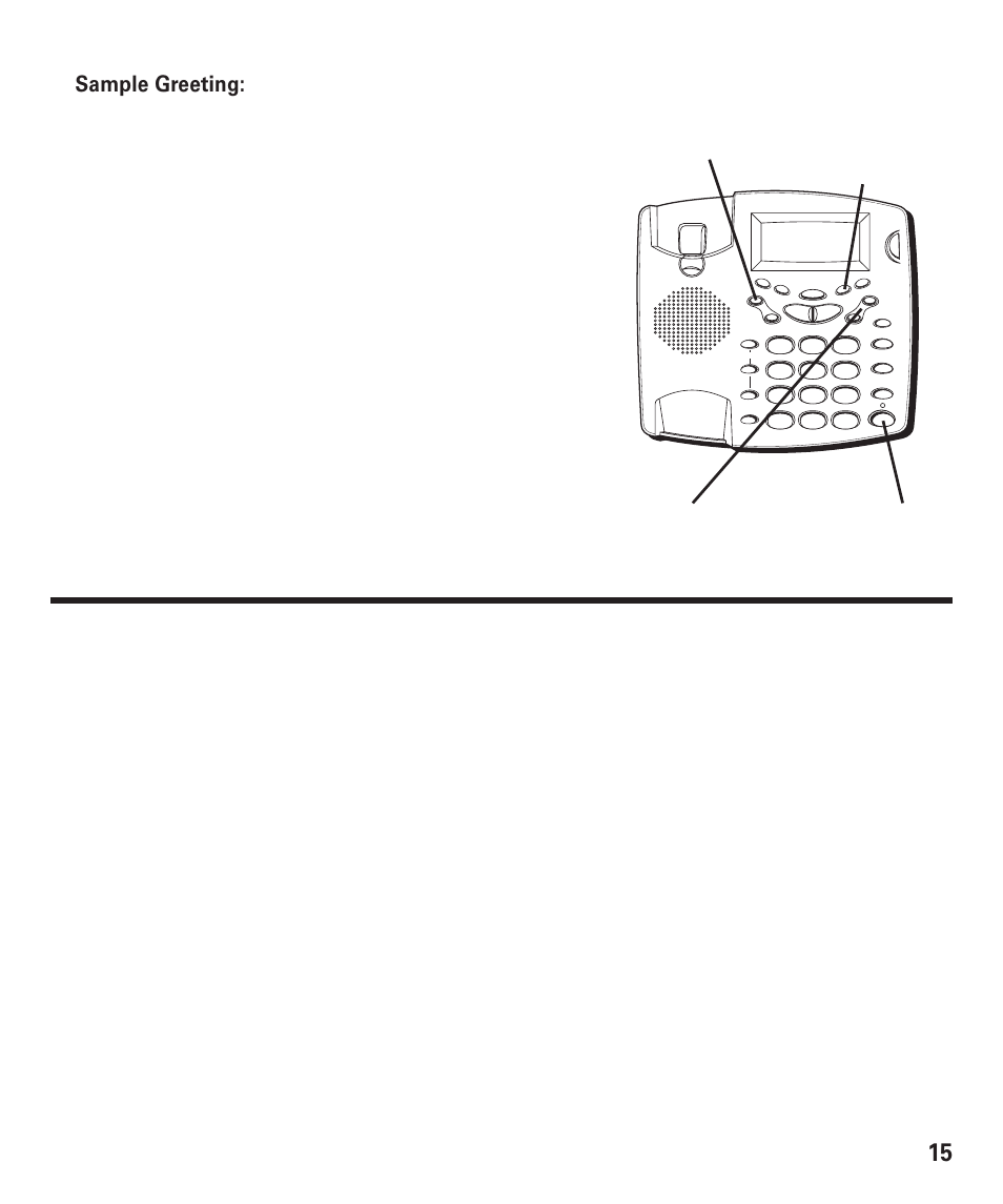 Elephone, Peration, Eceiving | Hone, Lacing | GE 29893 User Manual | Page 15 / 68