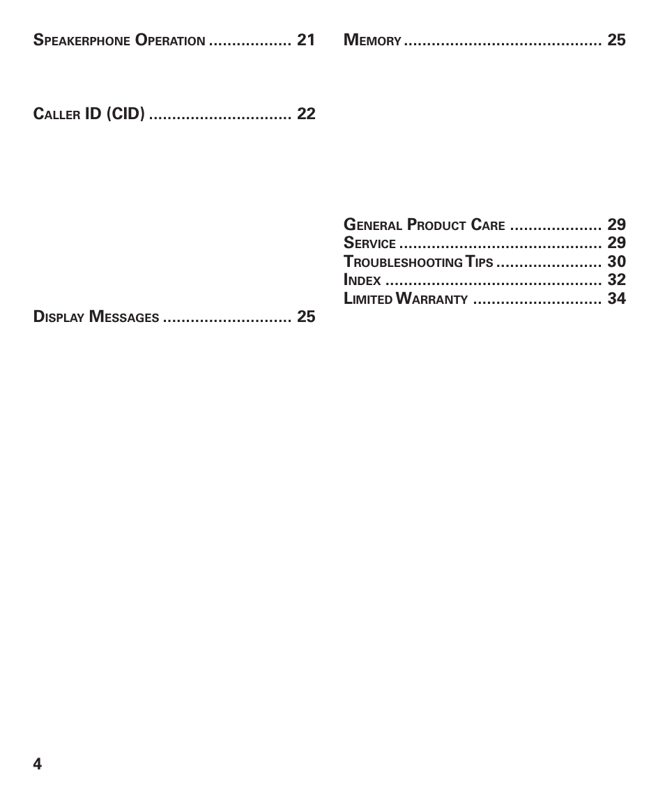 GE 29893 User Manual | Page 4 / 68