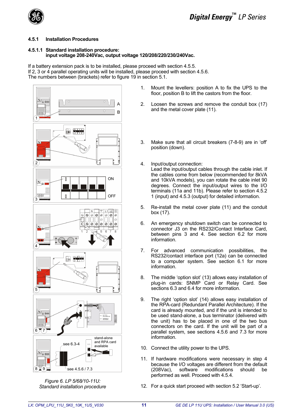 Digital energy, Lp series | GE Industrial Solutions LP11U 5-10kVA User Manual | Page 13 / 48