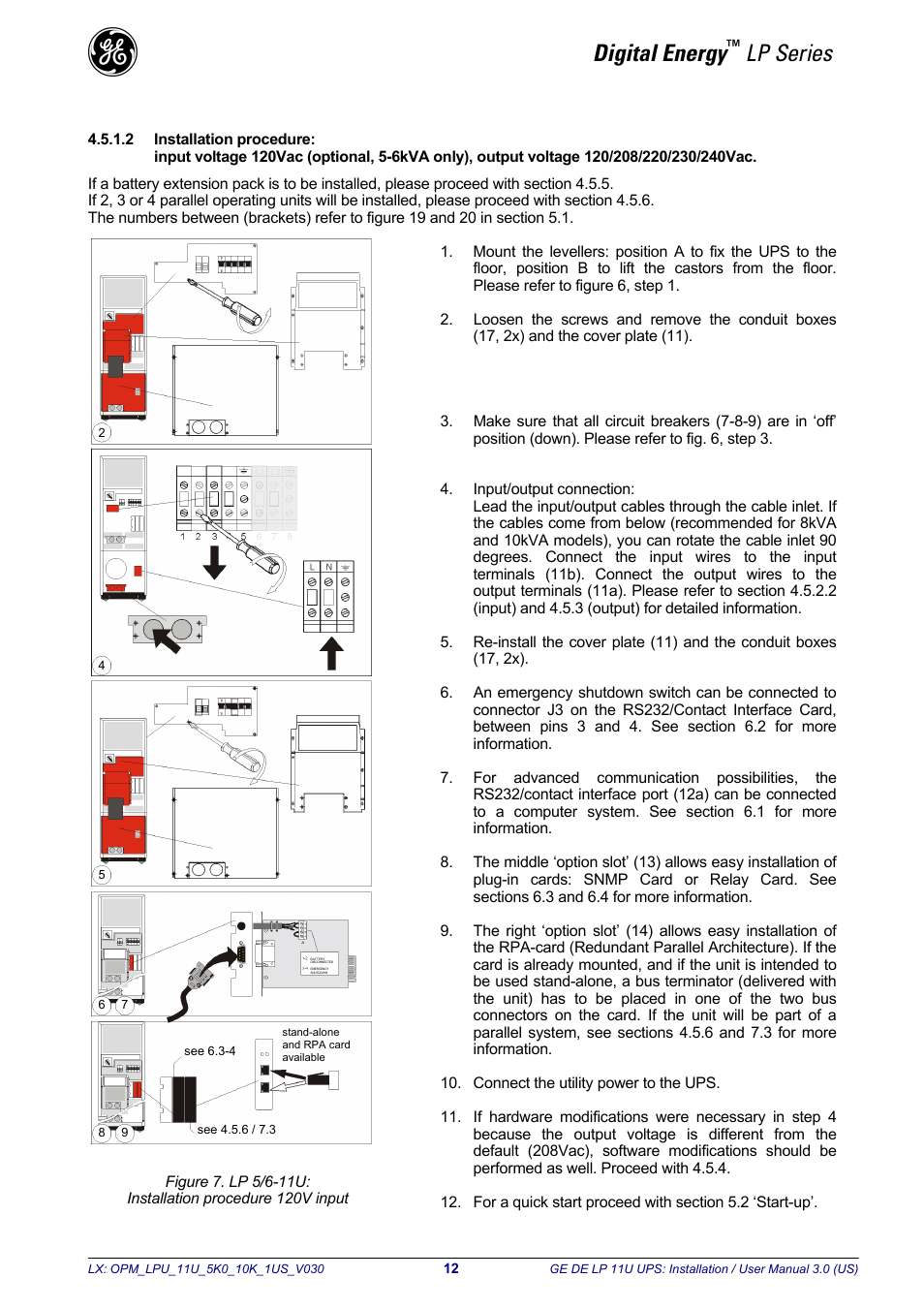 Digital energy, Lp series | GE Industrial Solutions LP11U 5-10kVA User Manual | Page 14 / 48