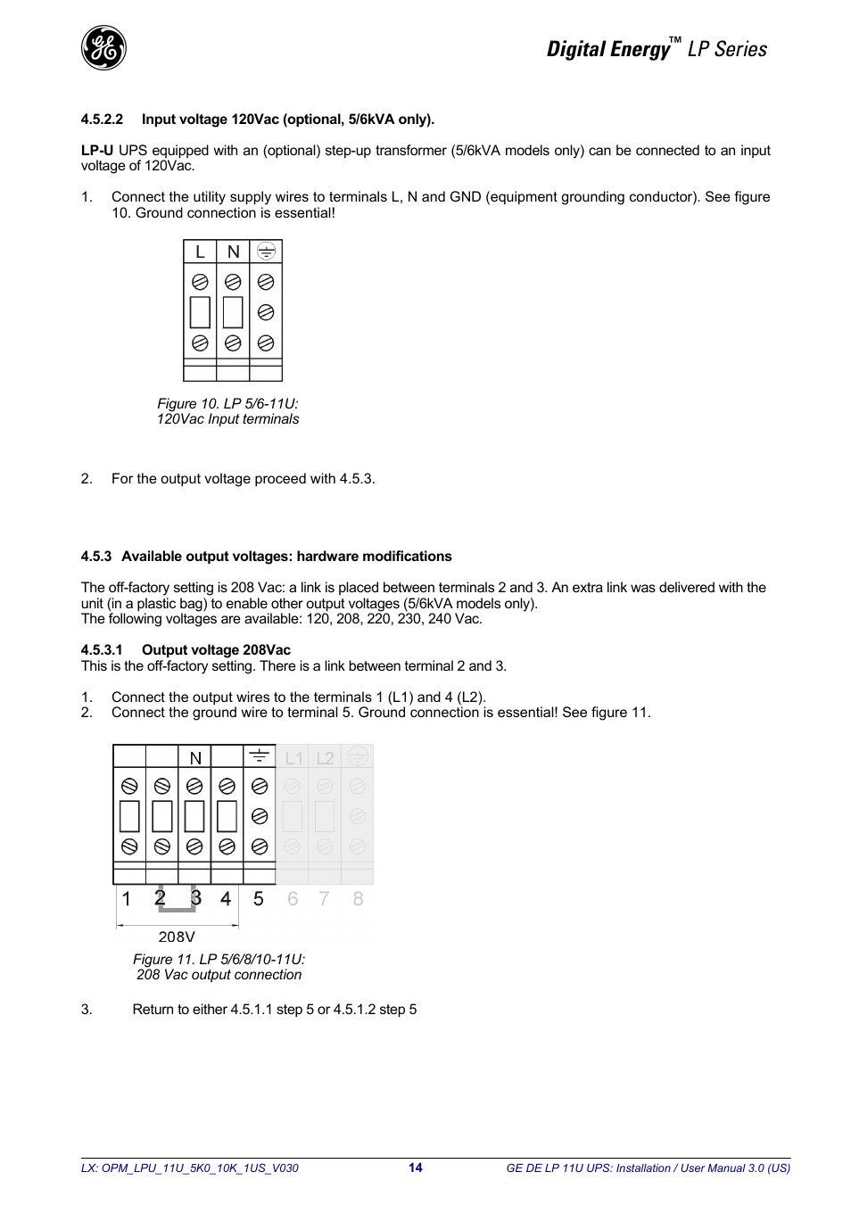 Digital energy, Lp series | GE Industrial Solutions LP11U 5-10kVA User Manual | Page 16 / 48