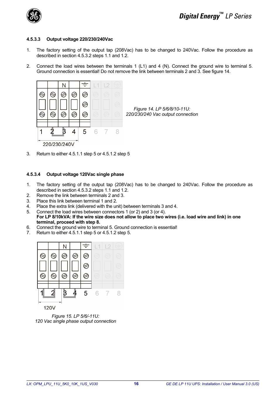 Digital energy, Lp series | GE Industrial Solutions LP11U 5-10kVA User Manual | Page 18 / 48