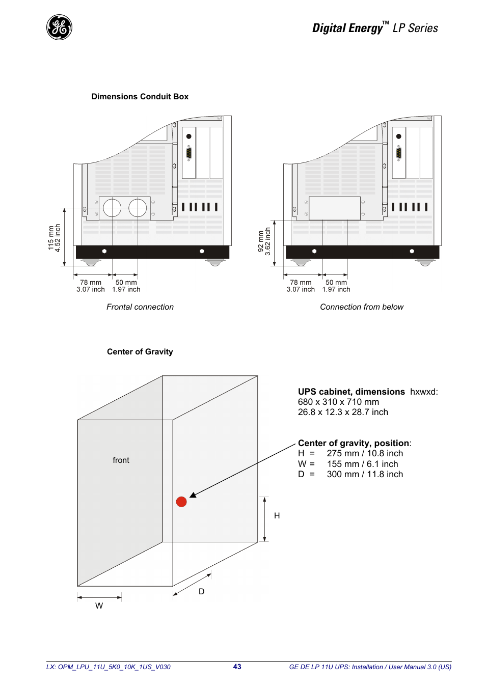 Digital energy, Lp series | GE Industrial Solutions LP11U 5-10kVA User Manual | Page 45 / 48