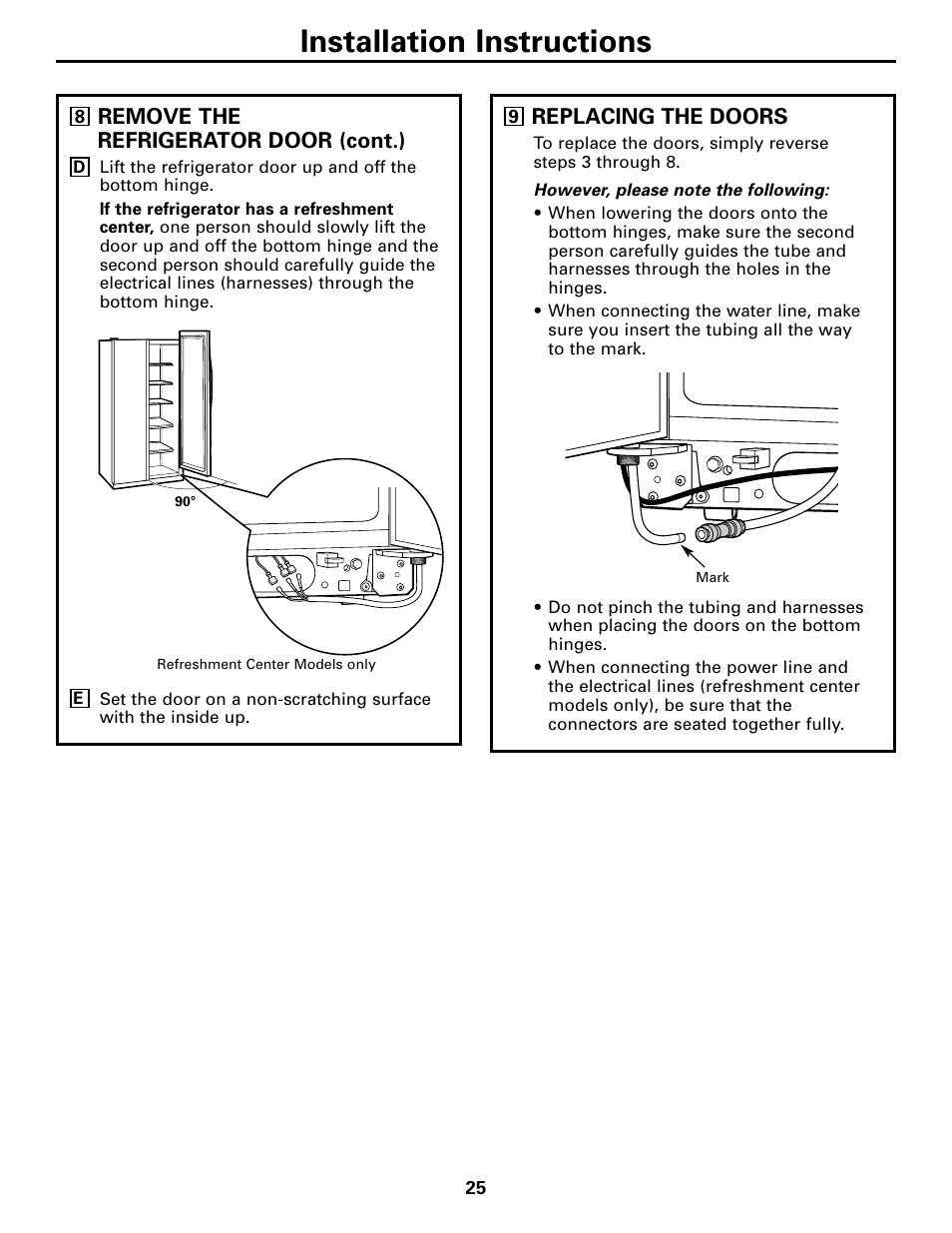 Installation instructions | GE 200D2600P043 User Manual | Page 25 / 124