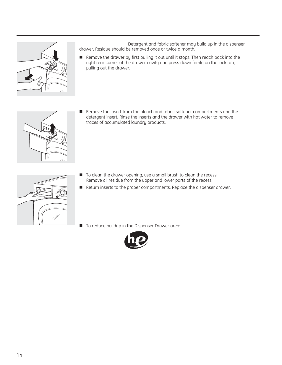 Loading and using the washer | GE PFWH4400 User Manual | Page 14 / 87