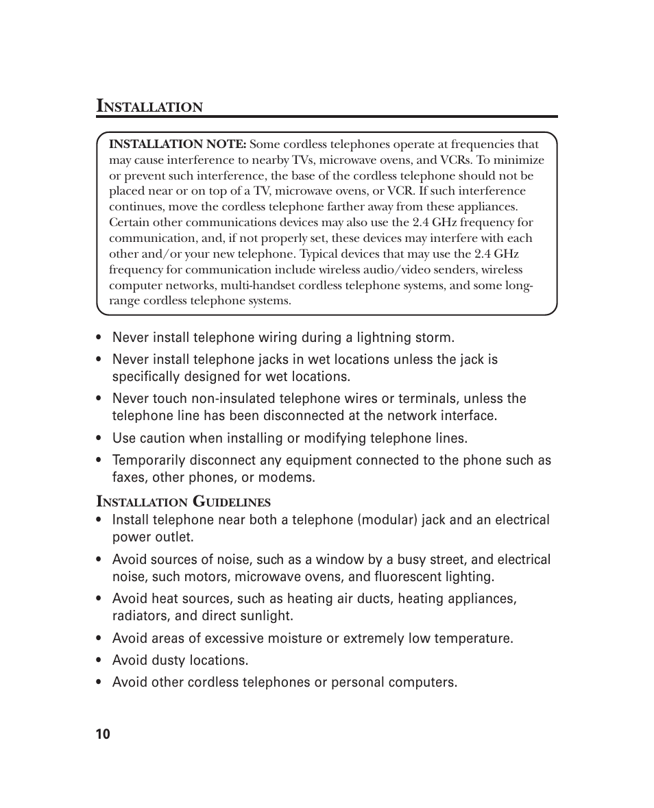 GE 21018 User Manual | Page 10 / 92