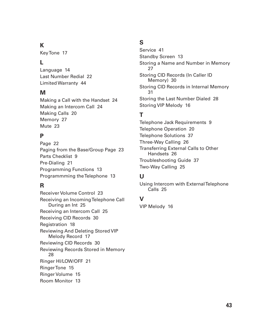 GE 21018 User Manual | Page 43 / 92