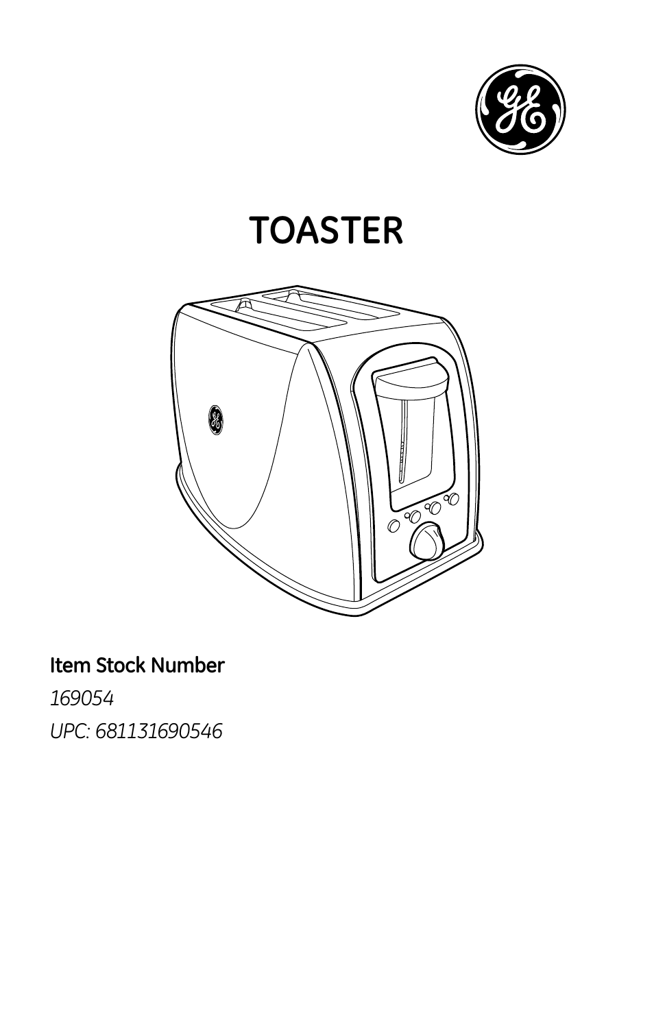 GE 169054 User Manual | 10 pages