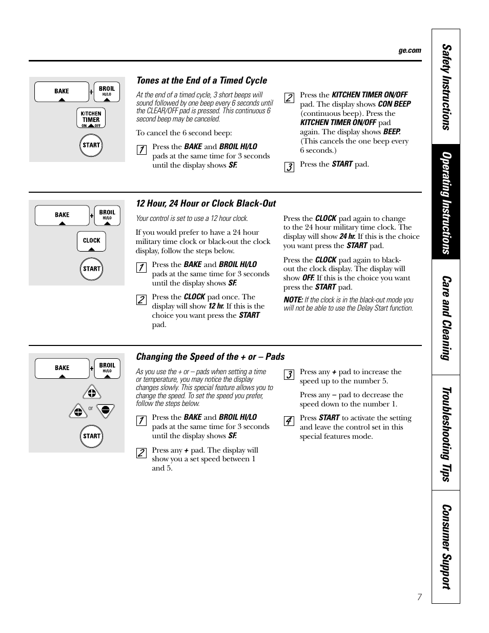 GE JKS06 User Manual | Page 7 / 24