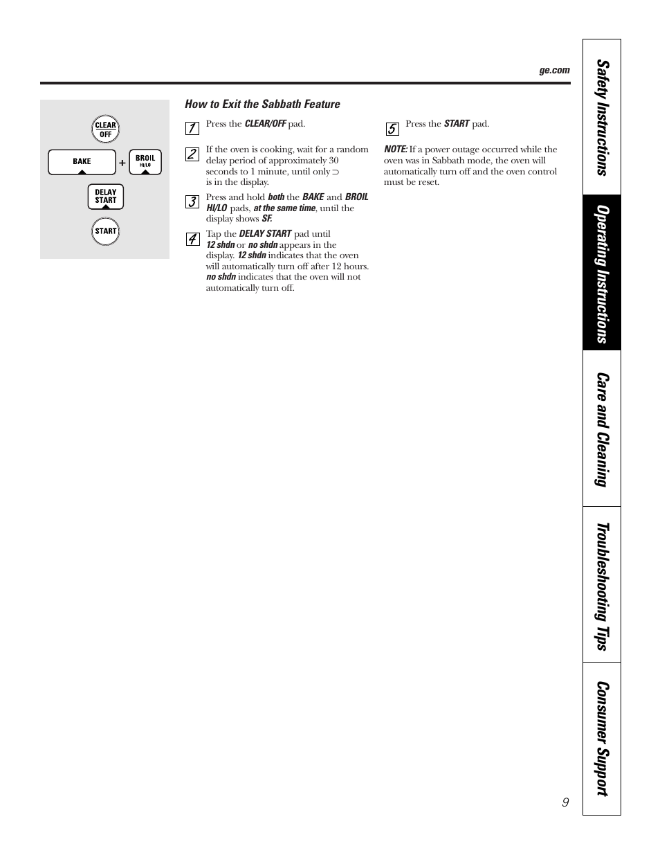 GE JKS06 User Manual | Page 9 / 24