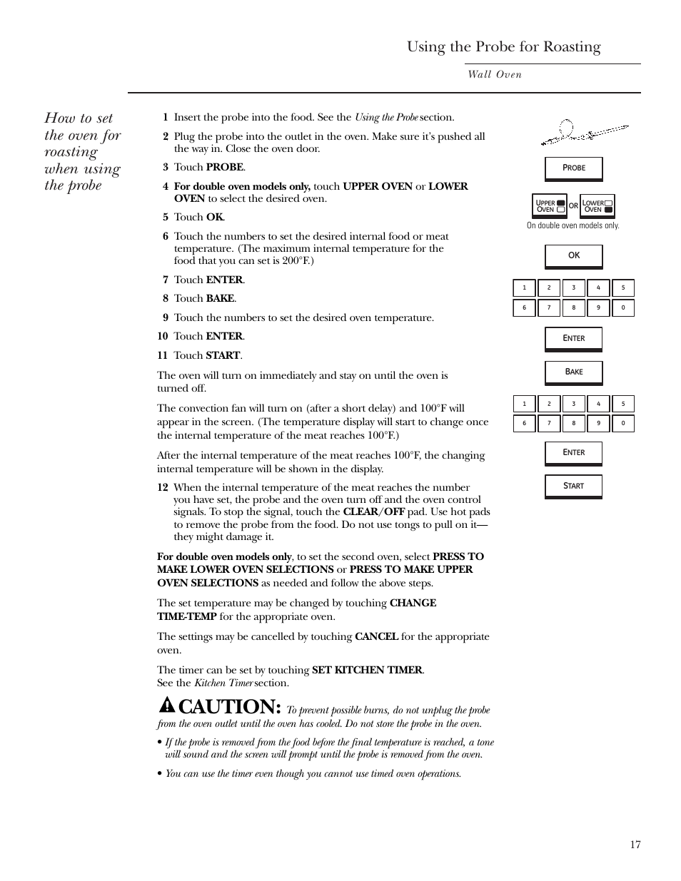 Caution | GE ZET2R User Manual | Page 17 / 156