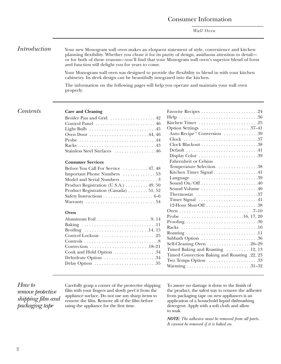 GE ZET2R User Manual | Page 2 / 156