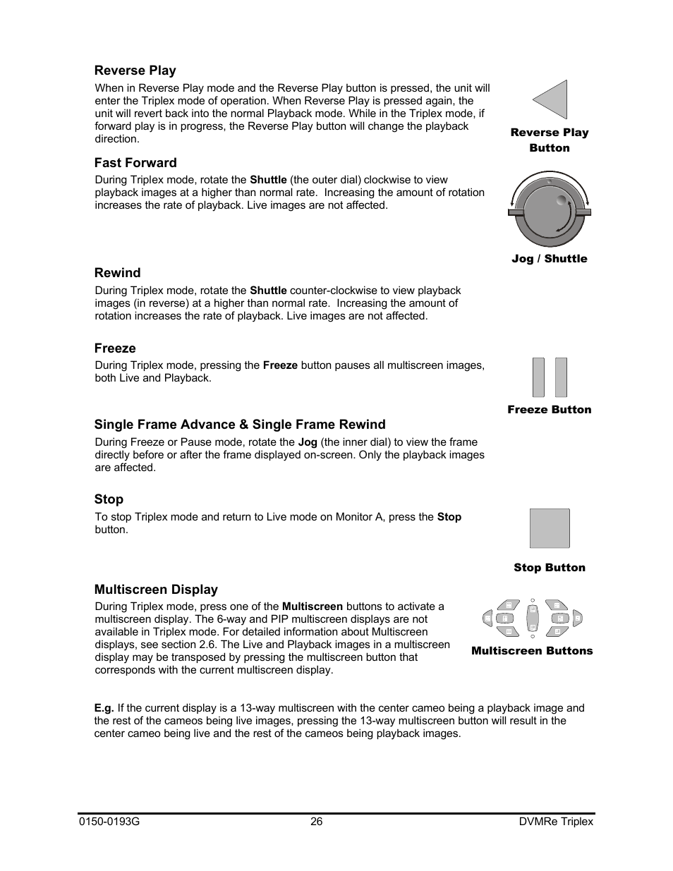 GE Security DVMRe Triplex 0150-0193G User Manual | Page 26 / 94