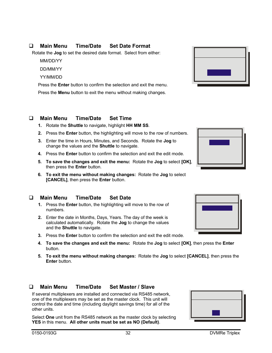 GE Security DVMRe Triplex 0150-0193G User Manual | Page 32 / 94
