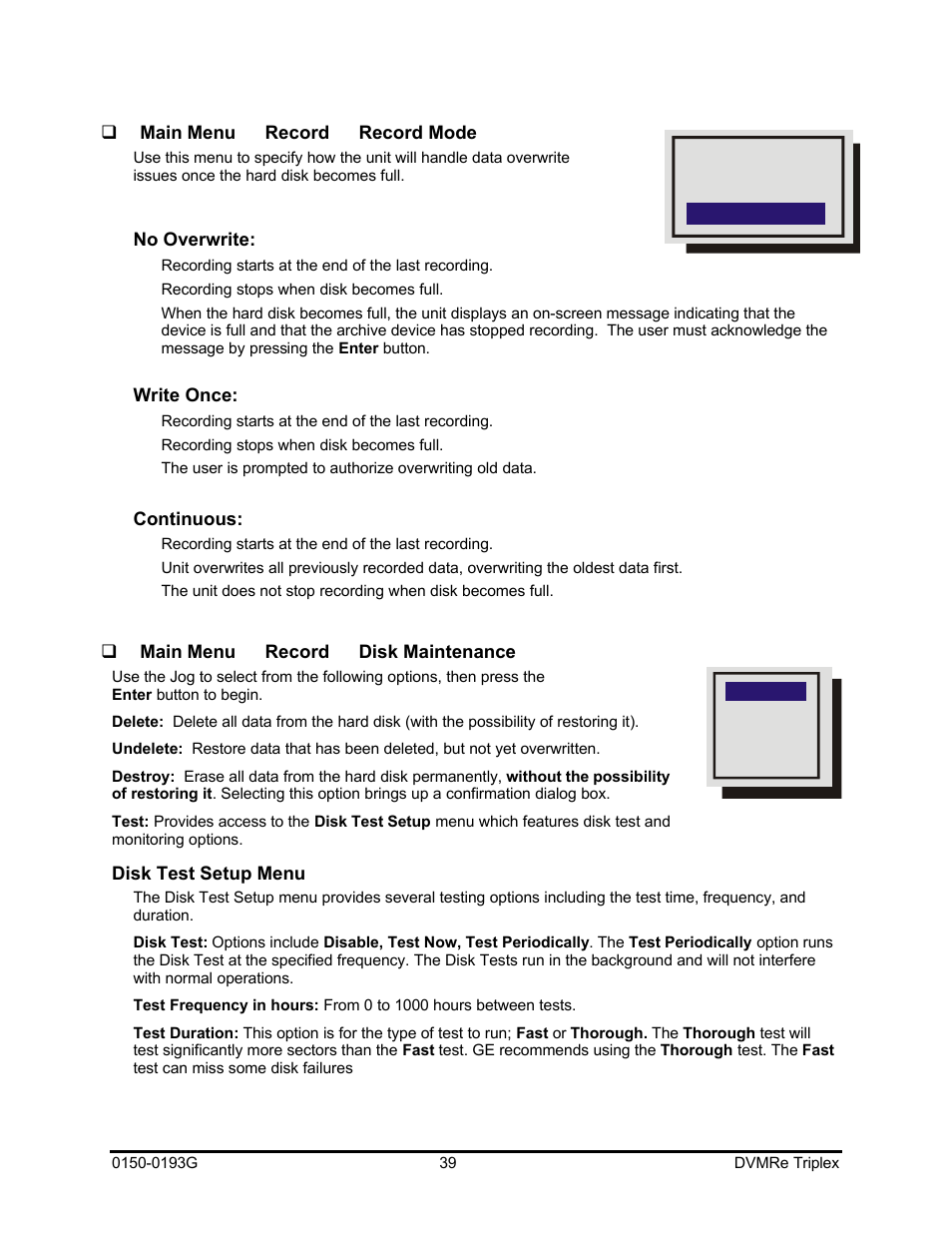 GE Security DVMRe Triplex 0150-0193G User Manual | Page 39 / 94