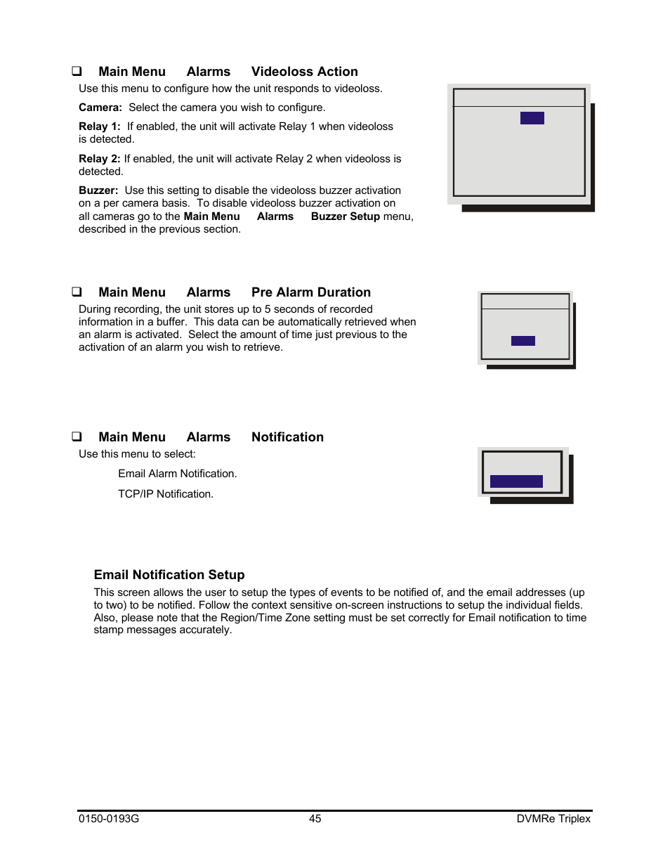 GE Security DVMRe Triplex 0150-0193G User Manual | Page 45 / 94