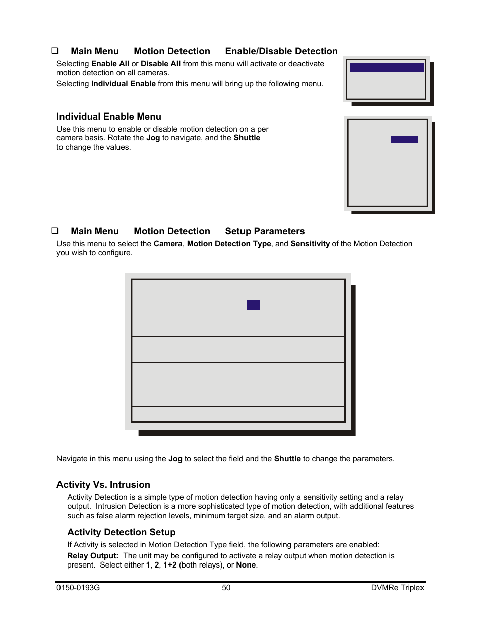 GE Security DVMRe Triplex 0150-0193G User Manual | Page 50 / 94