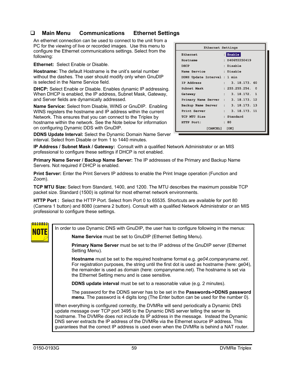 GE Security DVMRe Triplex 0150-0193G User Manual | Page 59 / 94