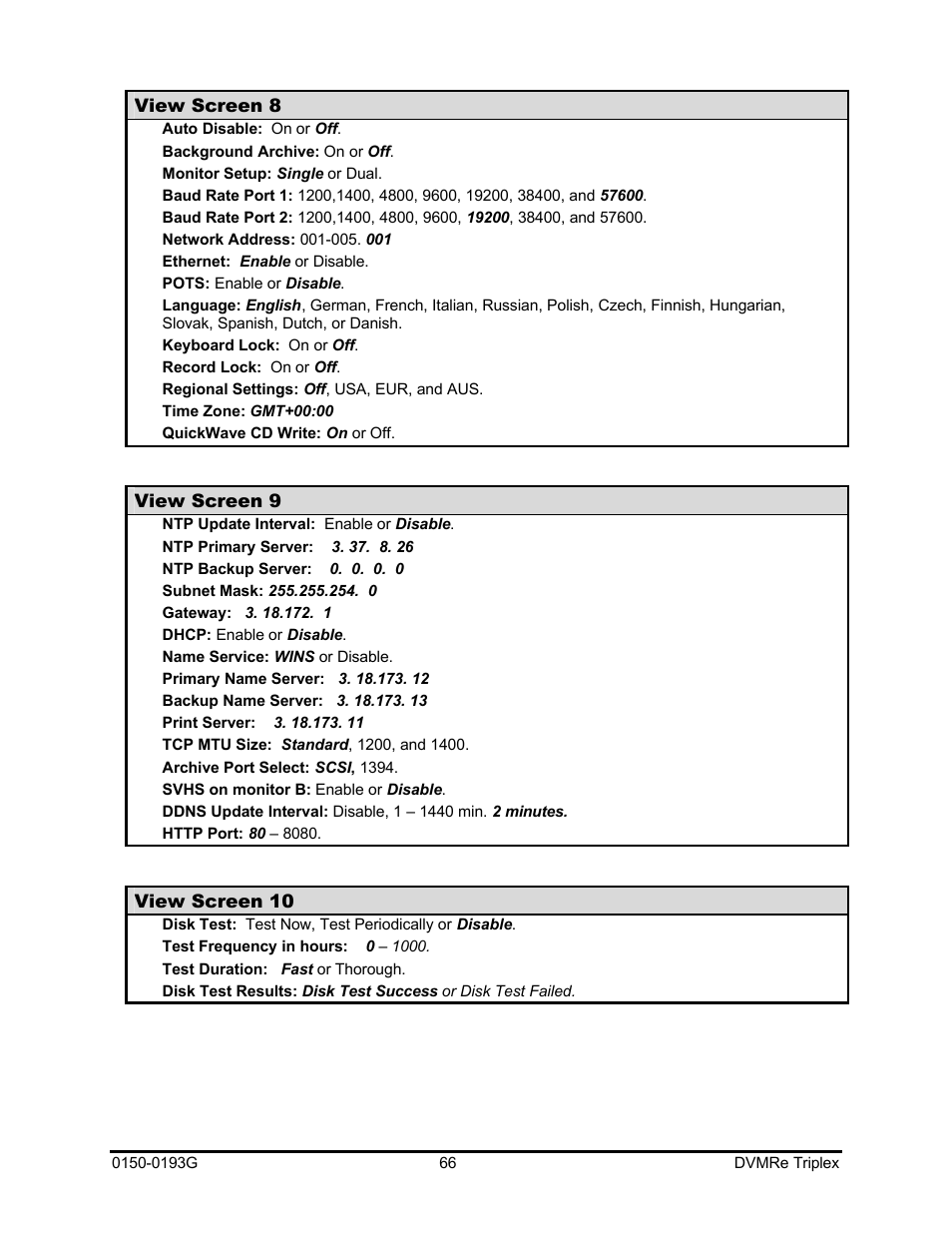 GE Security DVMRe Triplex 0150-0193G User Manual | Page 66 / 94