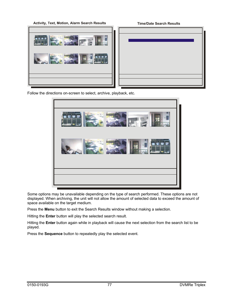 GE Security DVMRe Triplex 0150-0193G User Manual | Page 77 / 94