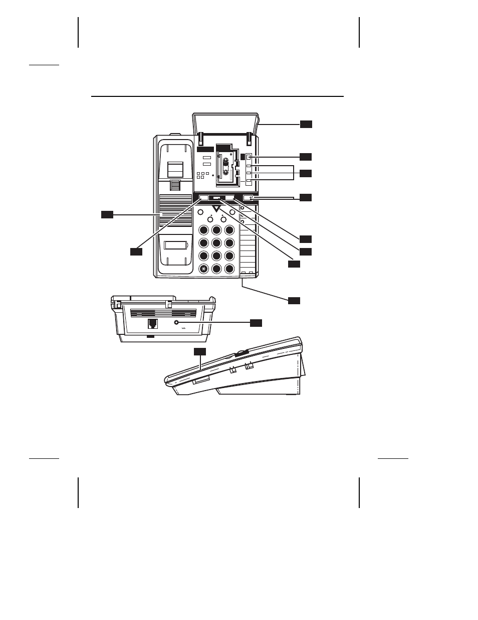 Microcassette tm, Security code, on bottom of unit, not shown | GE Answer-Phone 2-9892 User Manual | Page 9 / 33