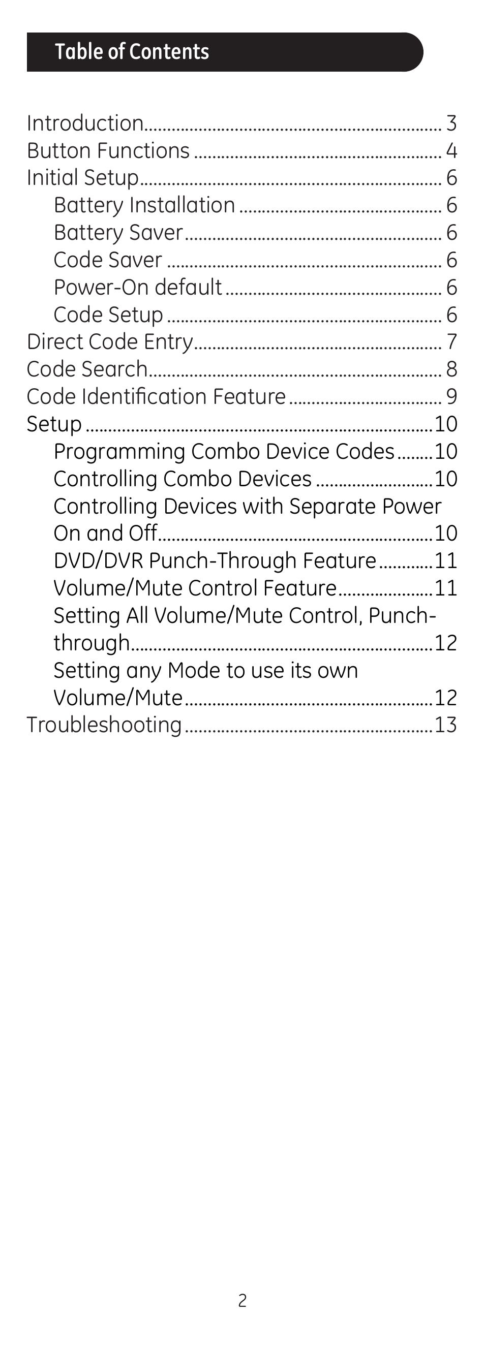 GE 24116 User Manual | Page 2 / 16