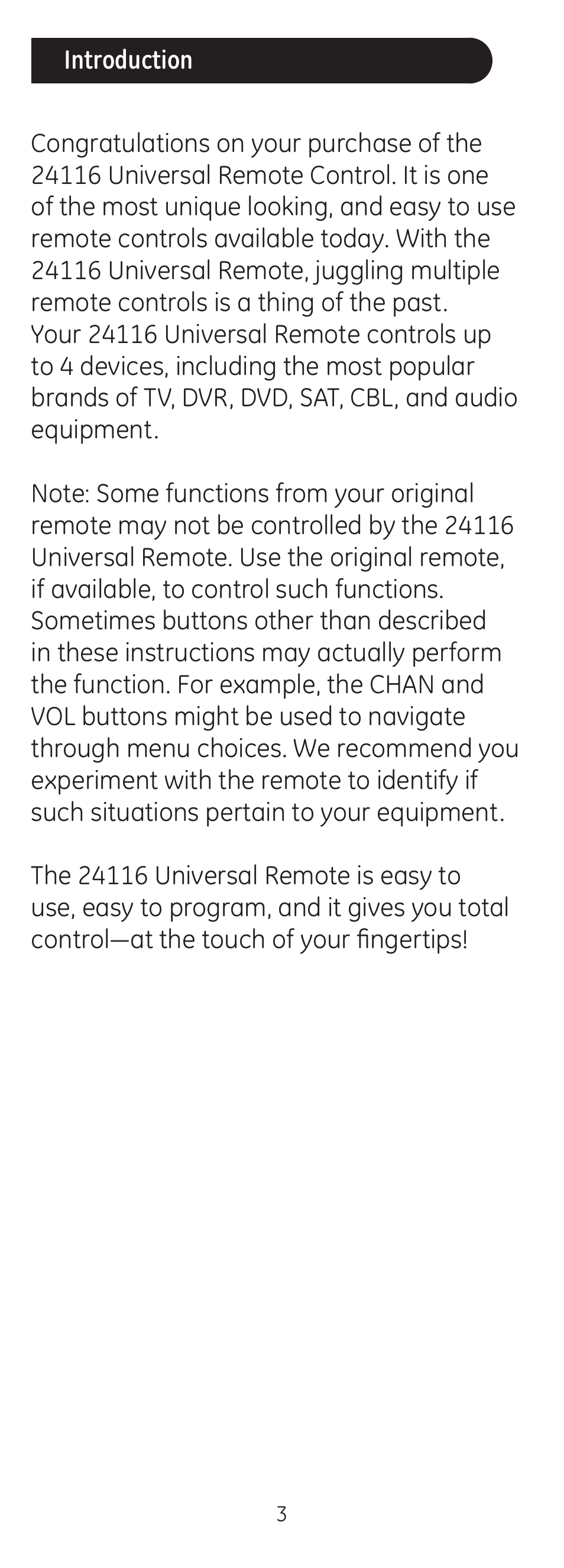 GE 24116 User Manual | Page 3 / 16