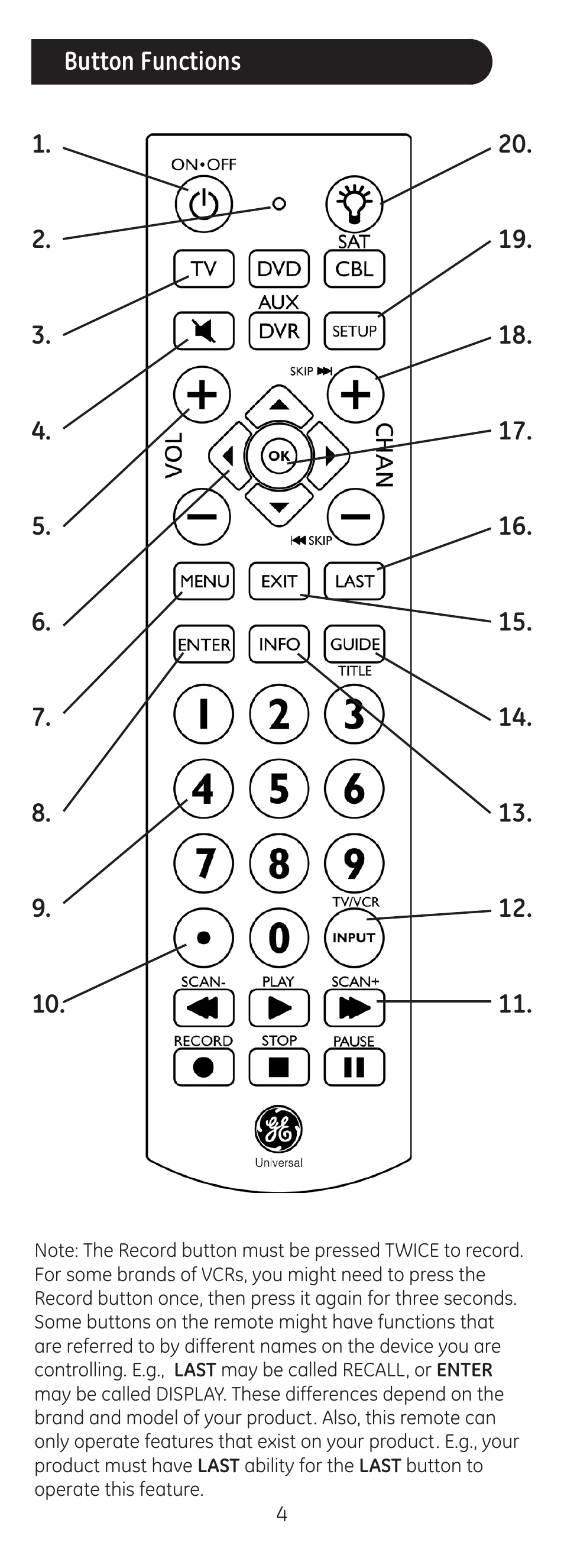 GE 24116 User Manual | Page 4 / 16
