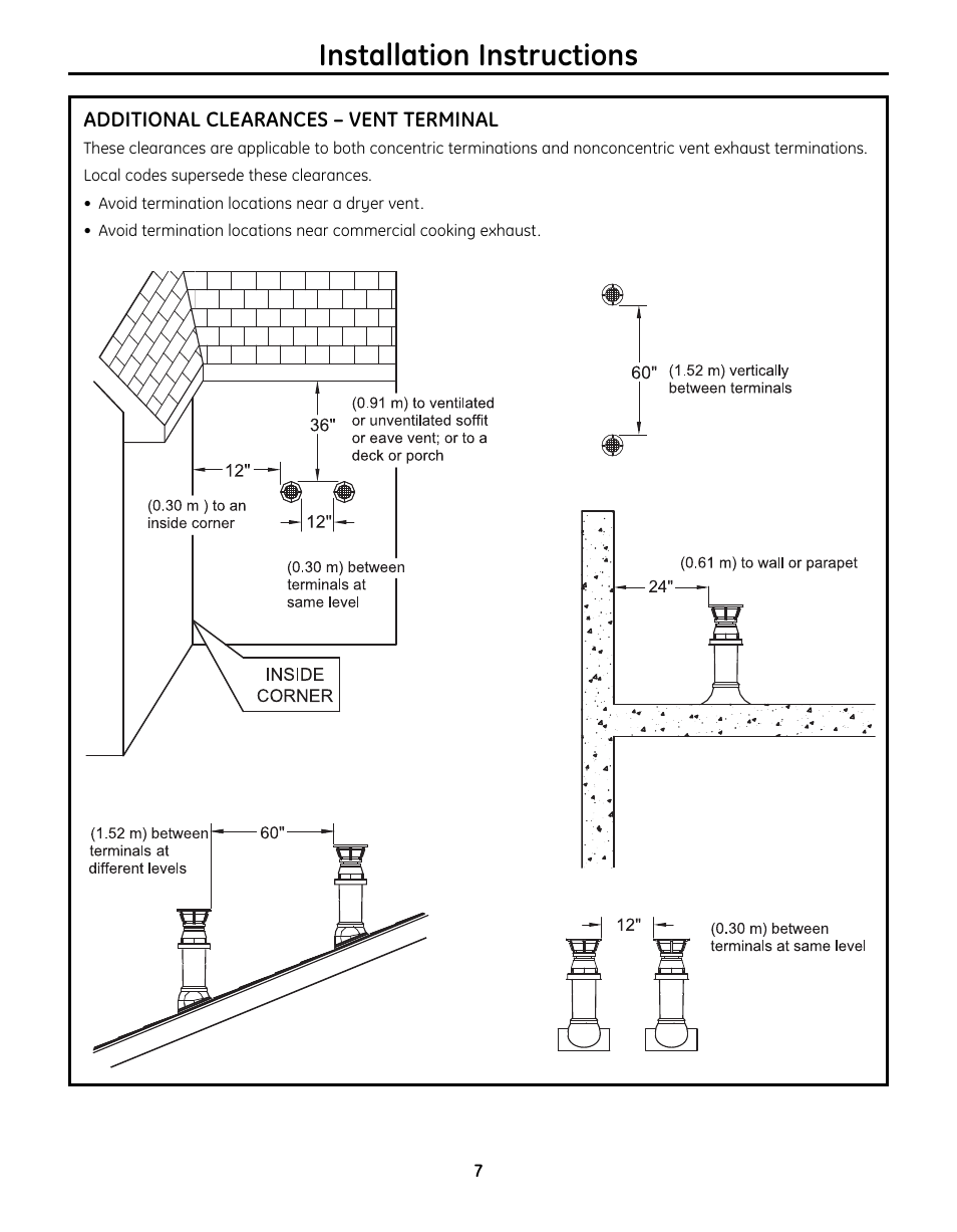 Installation instructions | GE GN75DNSRSA User Manual | Page 7 / 28