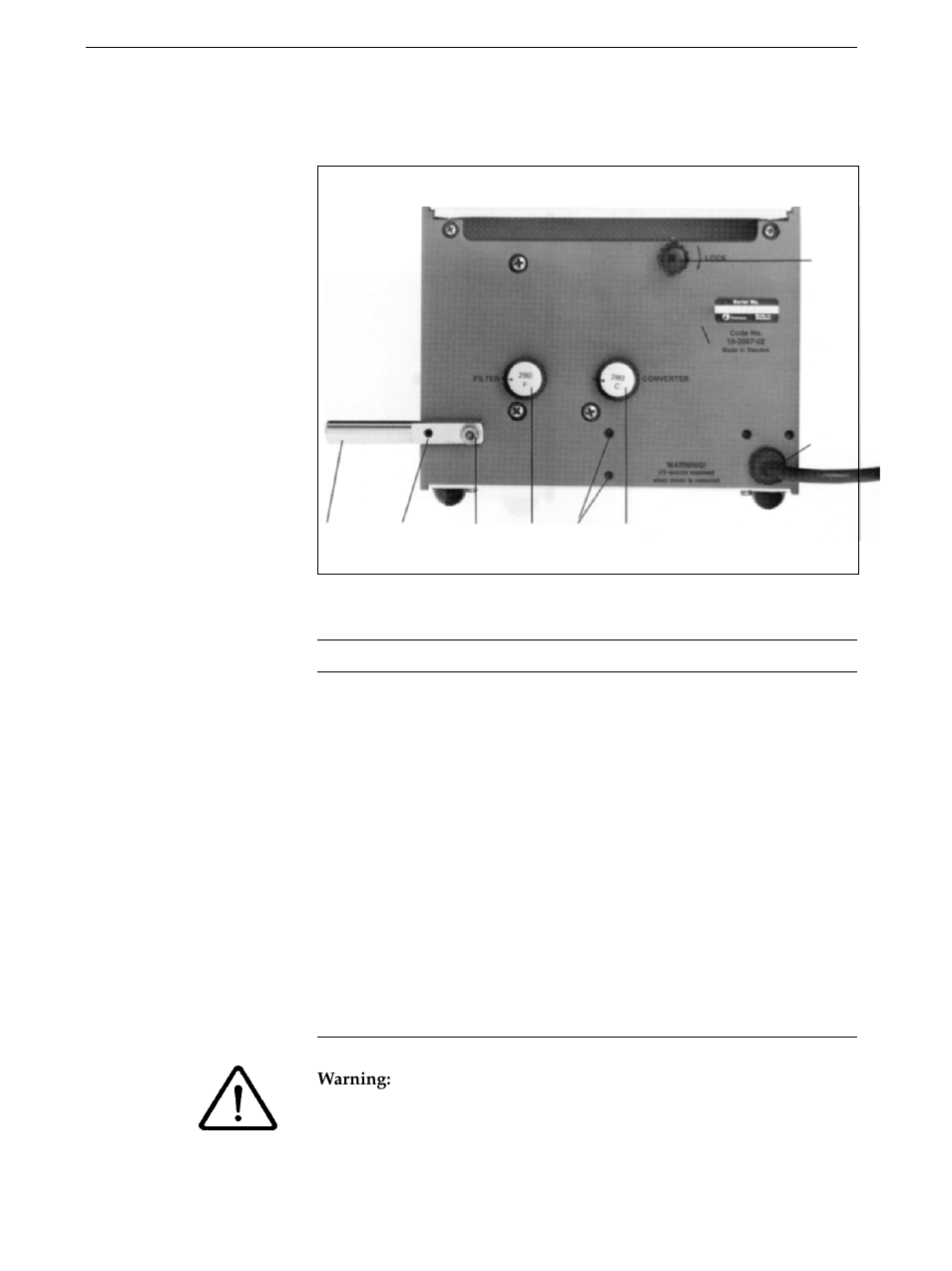 Rear panel controls | GE UV-1 User Manual | Page 8 / 26
