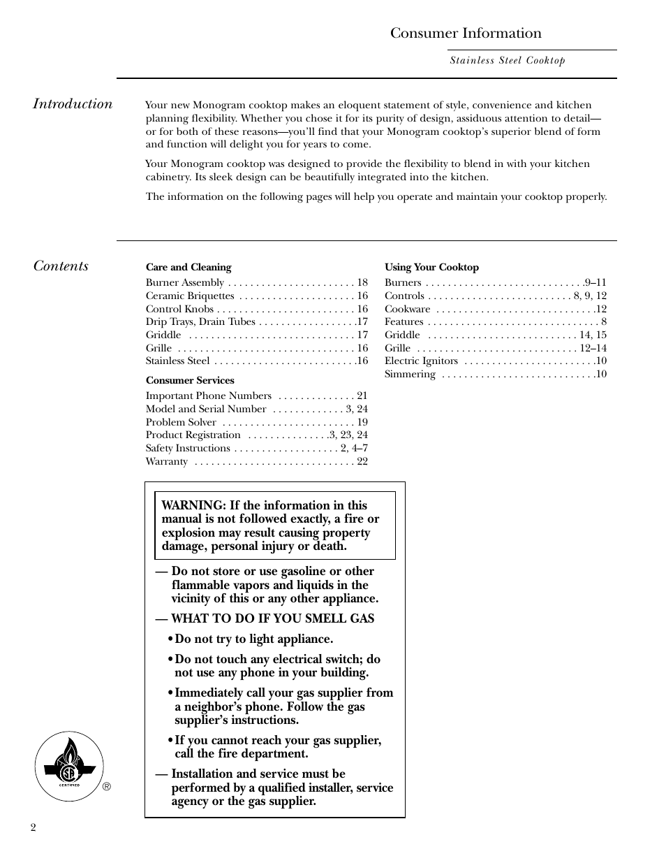 GE 36 User Manual | Page 2 / 24