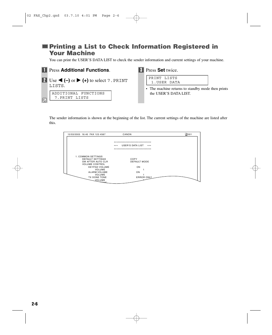 Press additional functions, Use 4 (–) or e (+) to select 7.print lists, Press set twice | GE D780 User Manual | Page 21 / 94