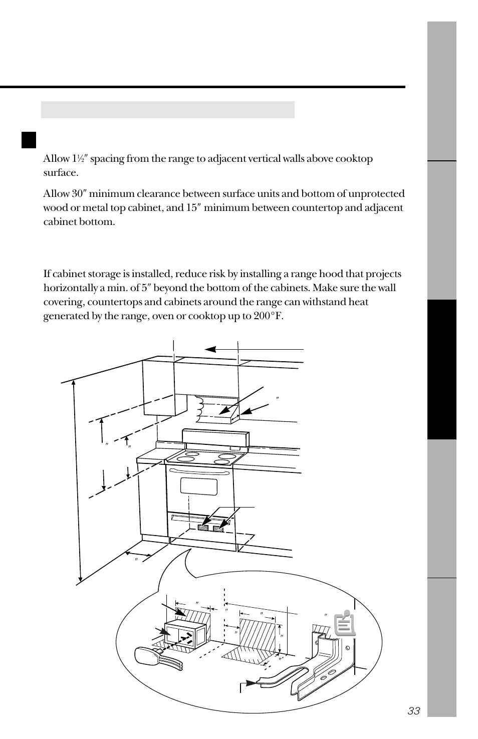 Prepare the opening, Read these instructions completely and carefully | GE 164D3333P150 User Manual | Page 33 / 48